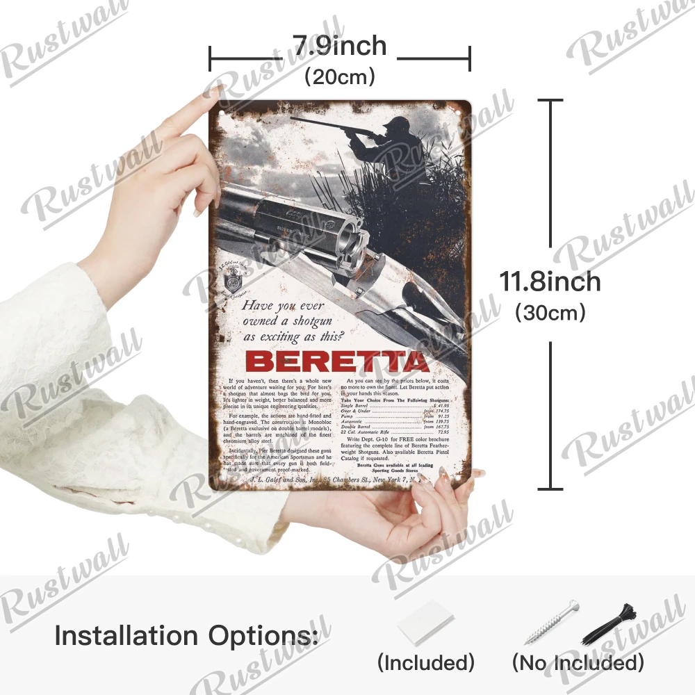 Винтажный металлический знак с ржавчиной на стену