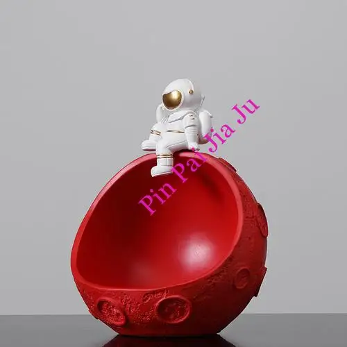 

Creative Nordic Porch Astronaut Storage Ornaments Storage Key Plate Fruit Tray Storage Box Home Accessories Astronaut