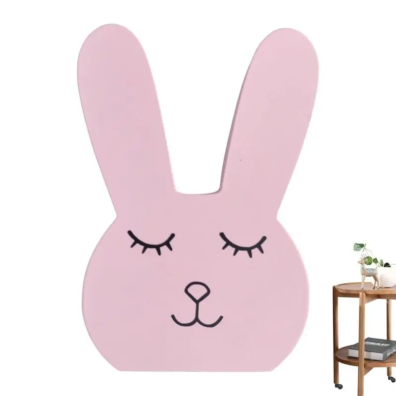 

Nordic Pink White Rabbit Figurines Home Decoration Creative Crafts Animal Table Ornaments Modern Room Decor