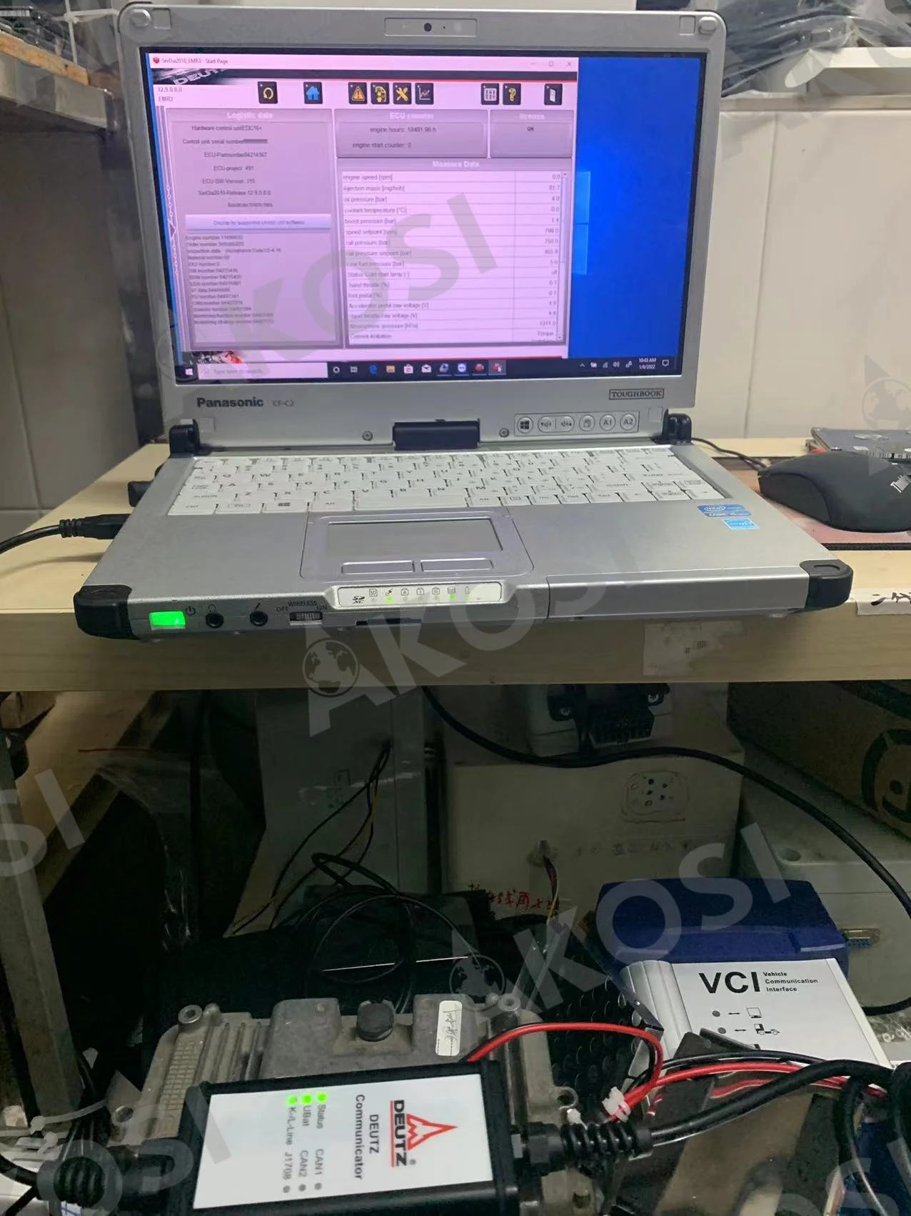 Для диагностического и программирующего инструмента SerDia 2021, используемого для контроллеров Deutz и ноутбуков