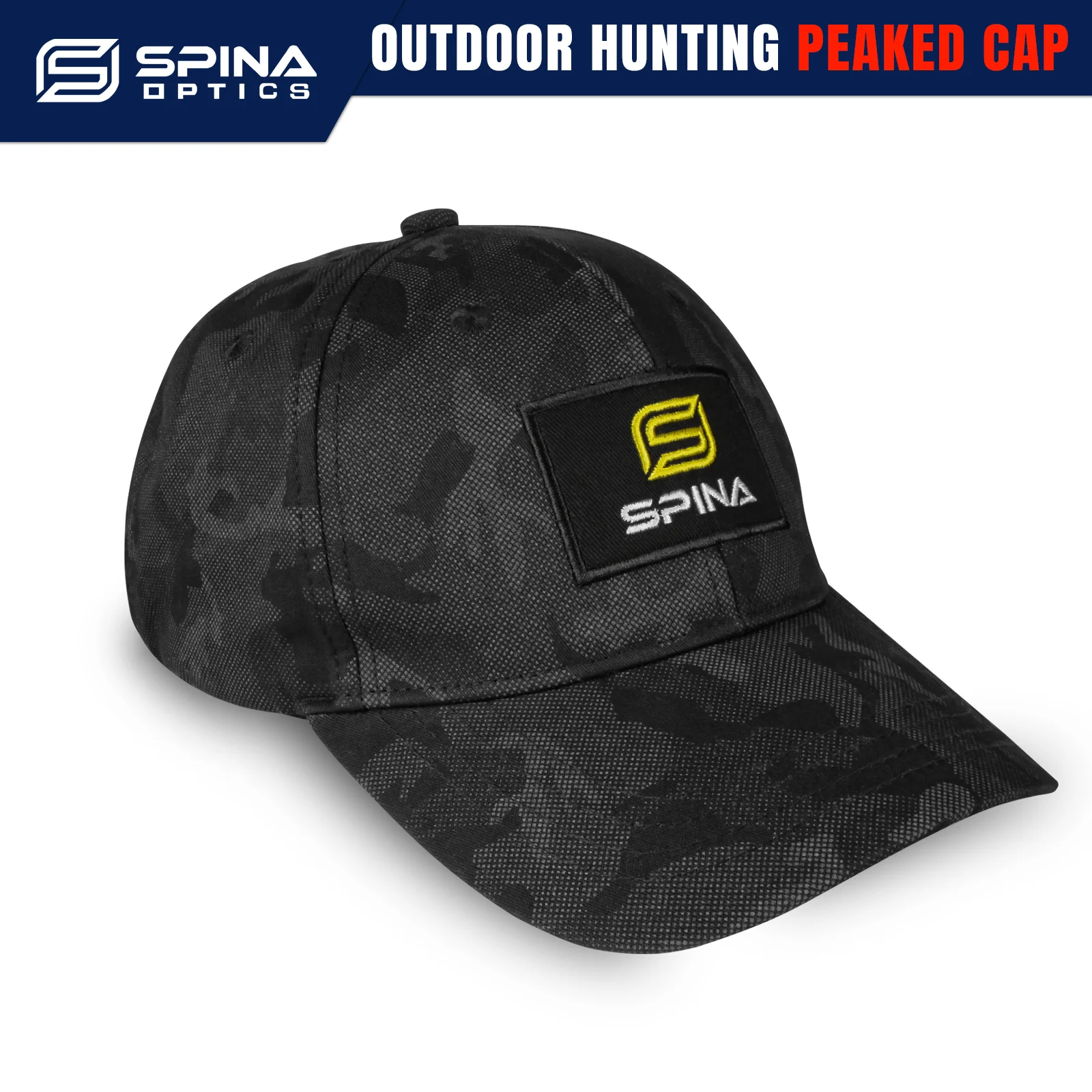 SPINA OPTICS Открытый Охота Альпинизм Капюшон Черная шляпа с утиным языком