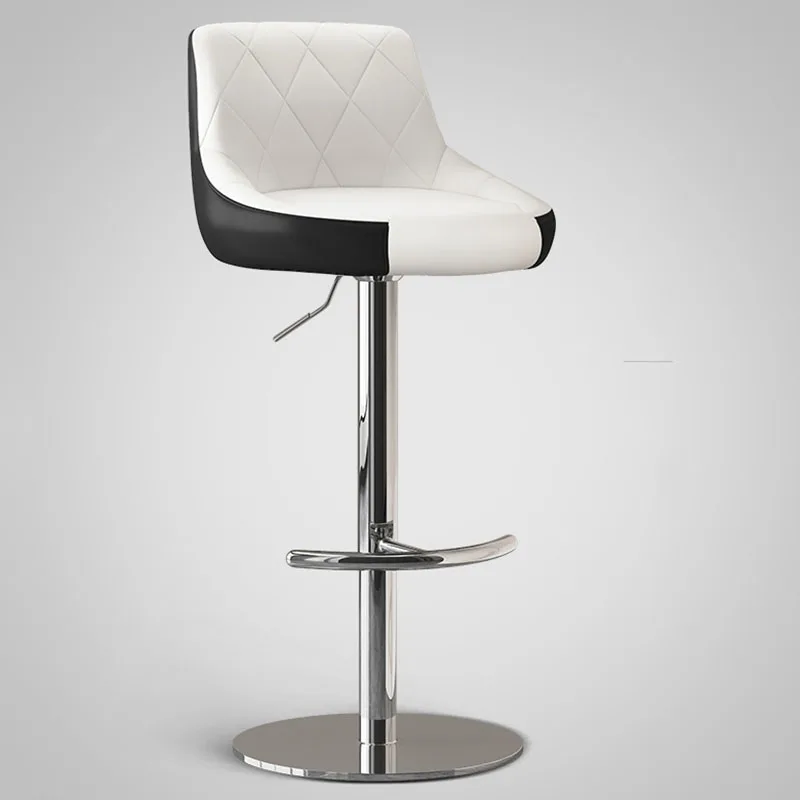

Salon Nordic Chair Kitchen Stools Chairs High Taburete Con Ruedas Bar Furniture Counter WXH30XP