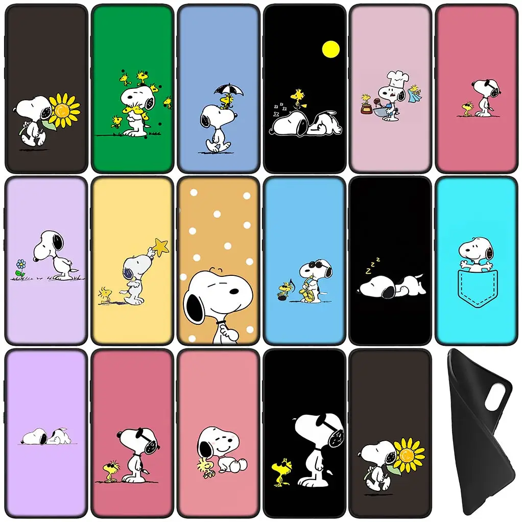 Мультяшный S-Snoopys чехол с собакой мягкий для Motorola Moto E32 G30 G50 G60 G40 G51 G52 G41 G42 G71 E7 G100