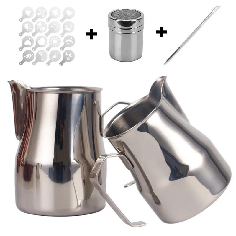 

350ml/550ml/750ml Stainless Steel Milk Jug Frothing Pitcher Latte Espresso Coffee Jug Barista Cappuccino Milk frother Cream Cup