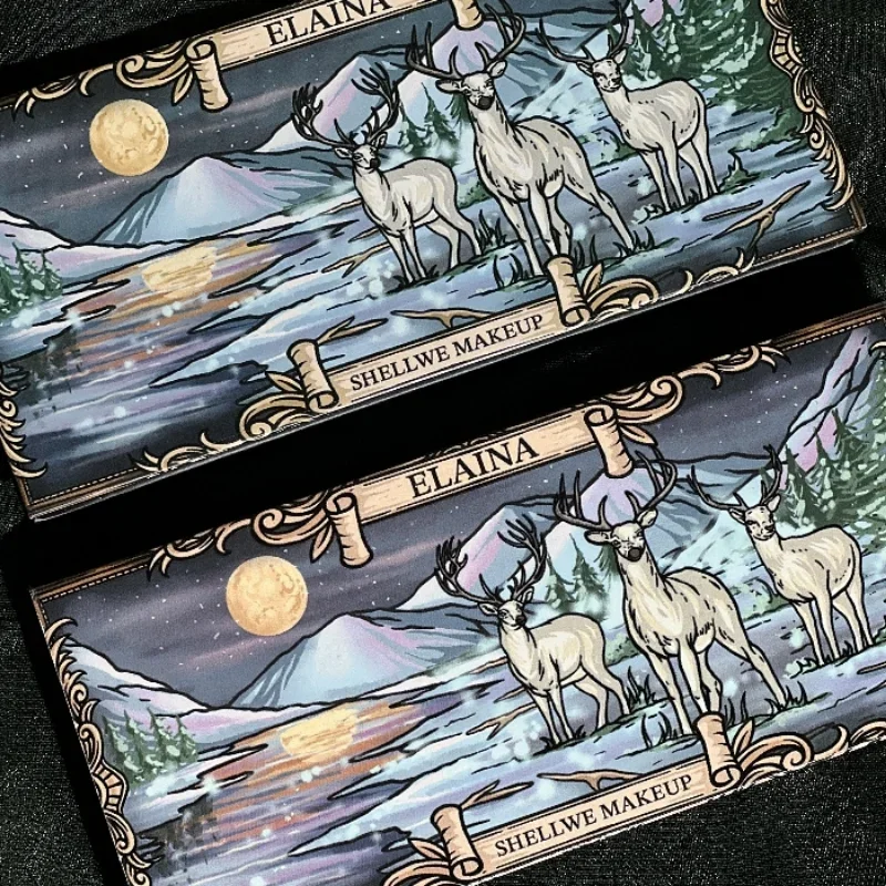 Shellwe макияж ELAINA 10-цветные тени для век Палитра хамелеона Палетка с туманом