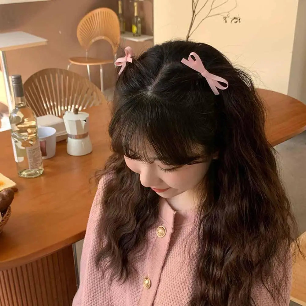 

Sweet Bow Hairpin Hair Clip Versatile Bang Clip Princess Edge Soft New Girl Accessories Princess Clip Girl Hair Style Hair O8M0