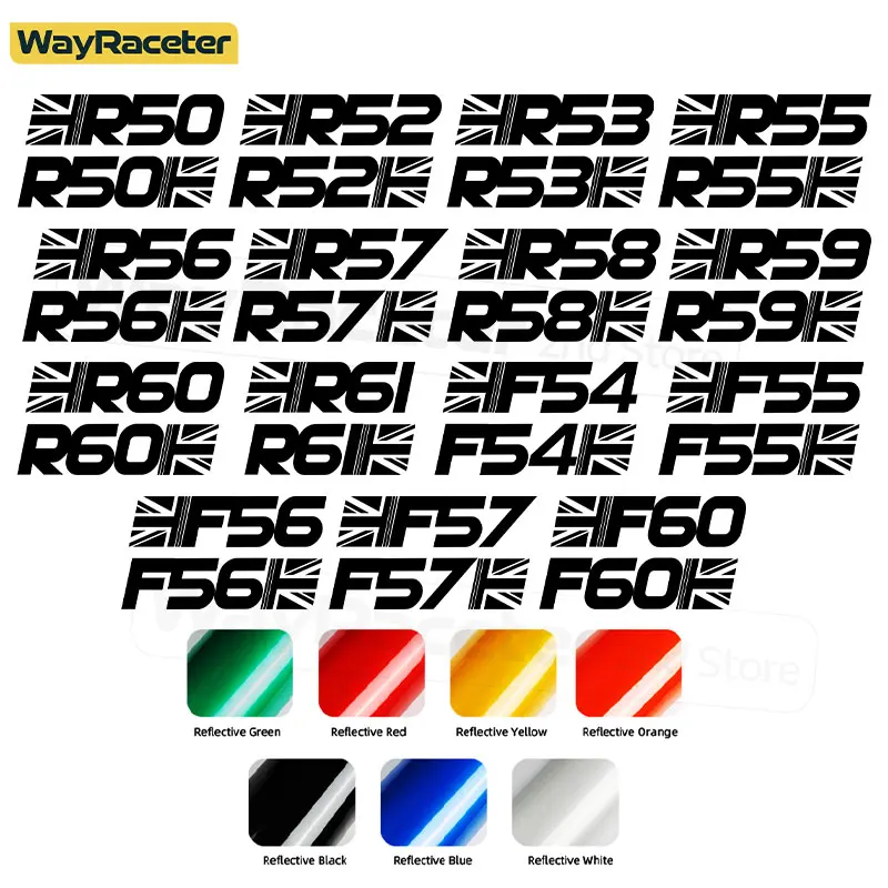 2 шт. флаг соединения Jack графическое окно наклейка на корпус для MINI Cooper R56 R57 F55 F56 F57