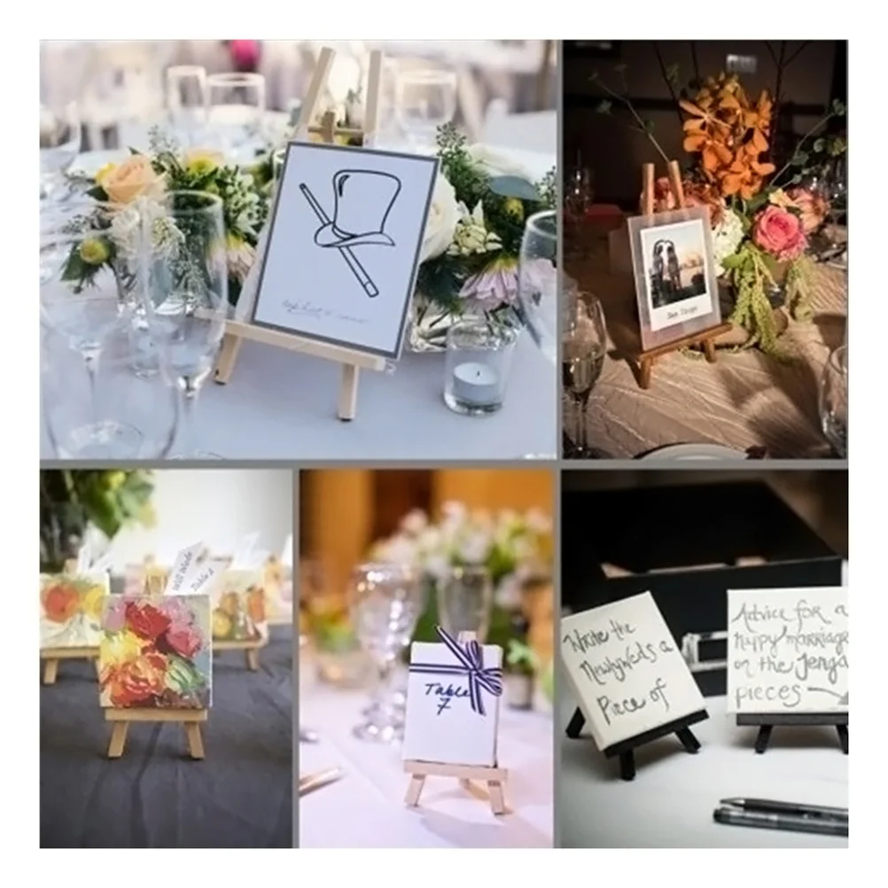 10 шт. мольберты украшения для офисного стола мини-деревянная подставка дисплея