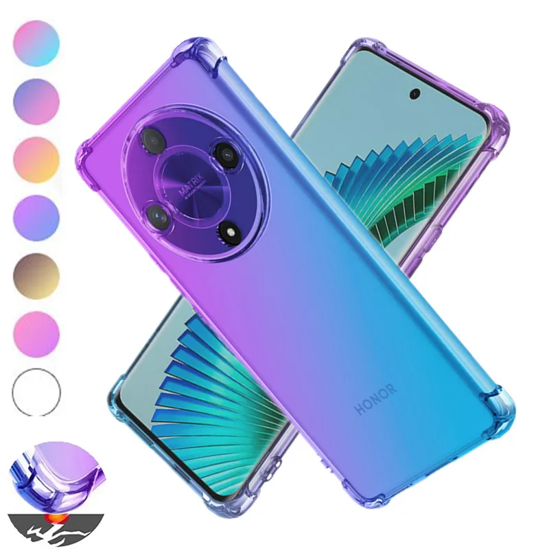 Противоударный чехол из ТПУ с градиентной подушкой безопасности для Honor Magic 6 Lite 5 4