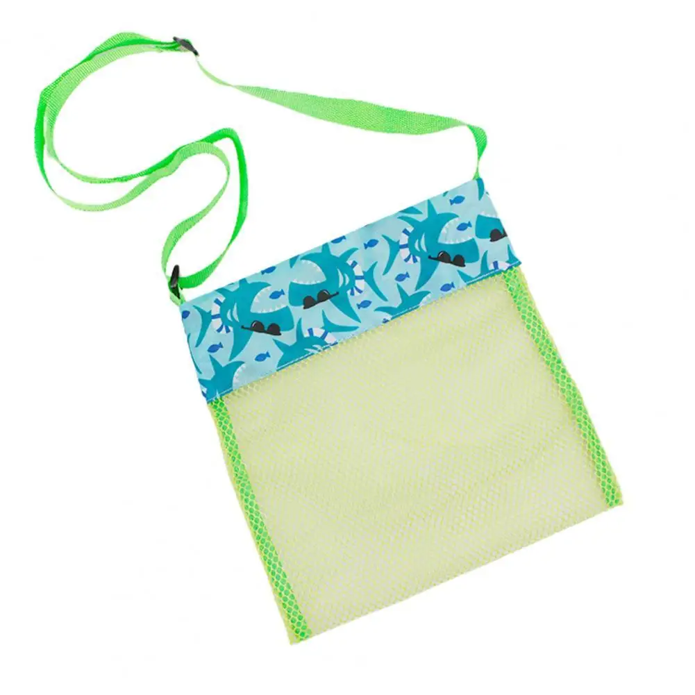 

Children Sand Away Adjustable Shoulder Strap Multifunctional Foldable Mesh Beach Bag Water Toy Holder Outdoor Supplies