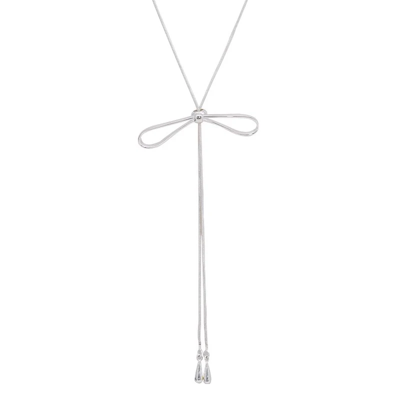 Mewanry длинные кисточки с бантом геометрические ожерелья для женщин и девочек