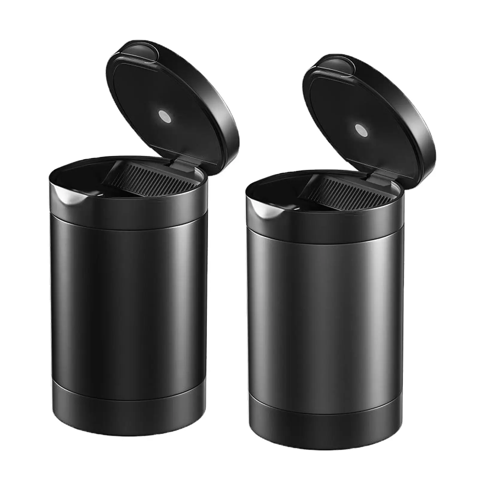 

Car Ashtray Trash Can Tray LED Blue Light with Lid for Outdoor Indoor, Washable,