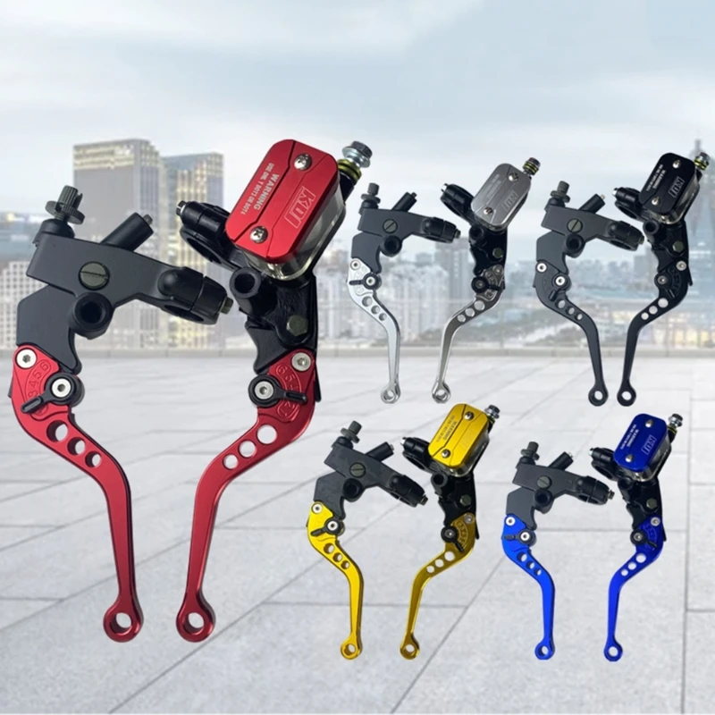 

Motorcycle Brake Pump Master Cylinder Hydraulic Brake Lever For Dirt Pit Bike ATV Quad Moped Scooter Buggy-Go Kart 1Pair D7YA