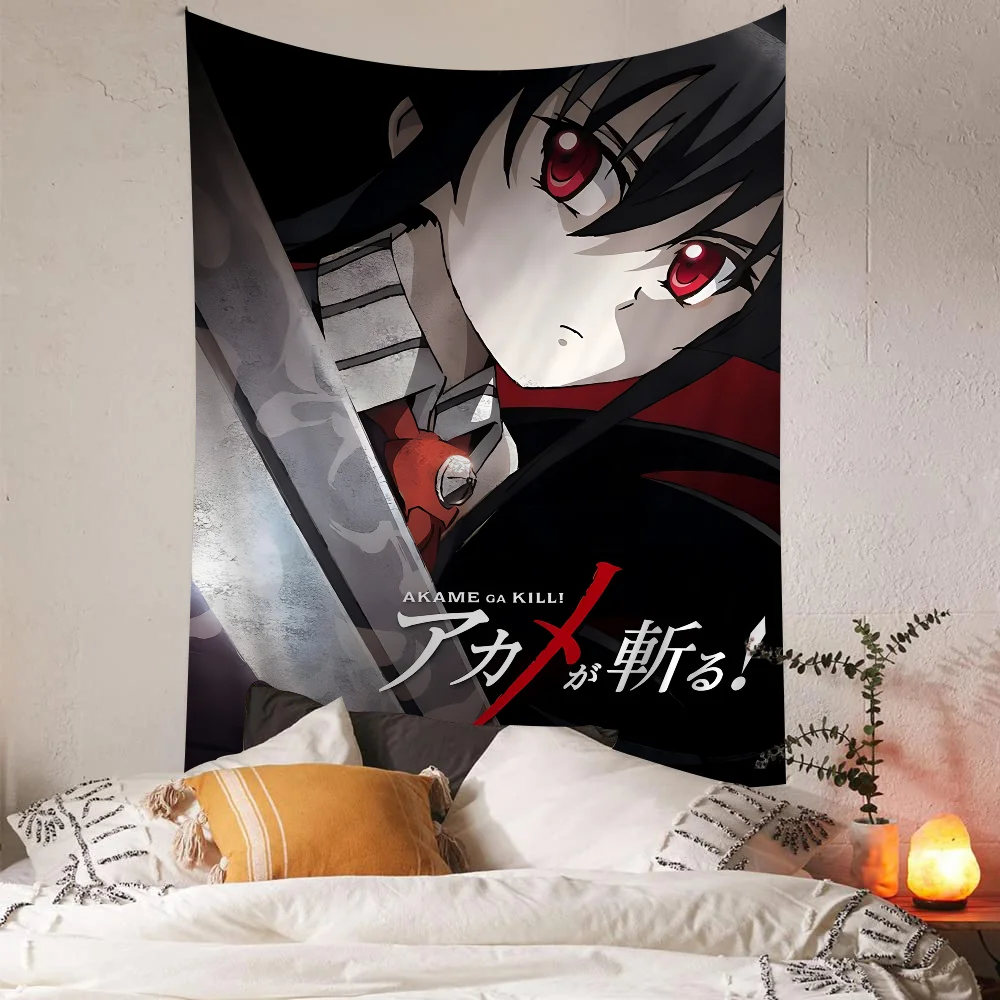 Японский классический аниме Akame Ga KIL DIY настенный гобелен подвесной Таро хиппи