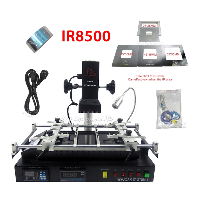 

BGA Repair Rework Machine LY IR8500 V.2 IR BGA Soldering Station Motherboard Mobile Phone Chip Repairing RU and EU Free Tax