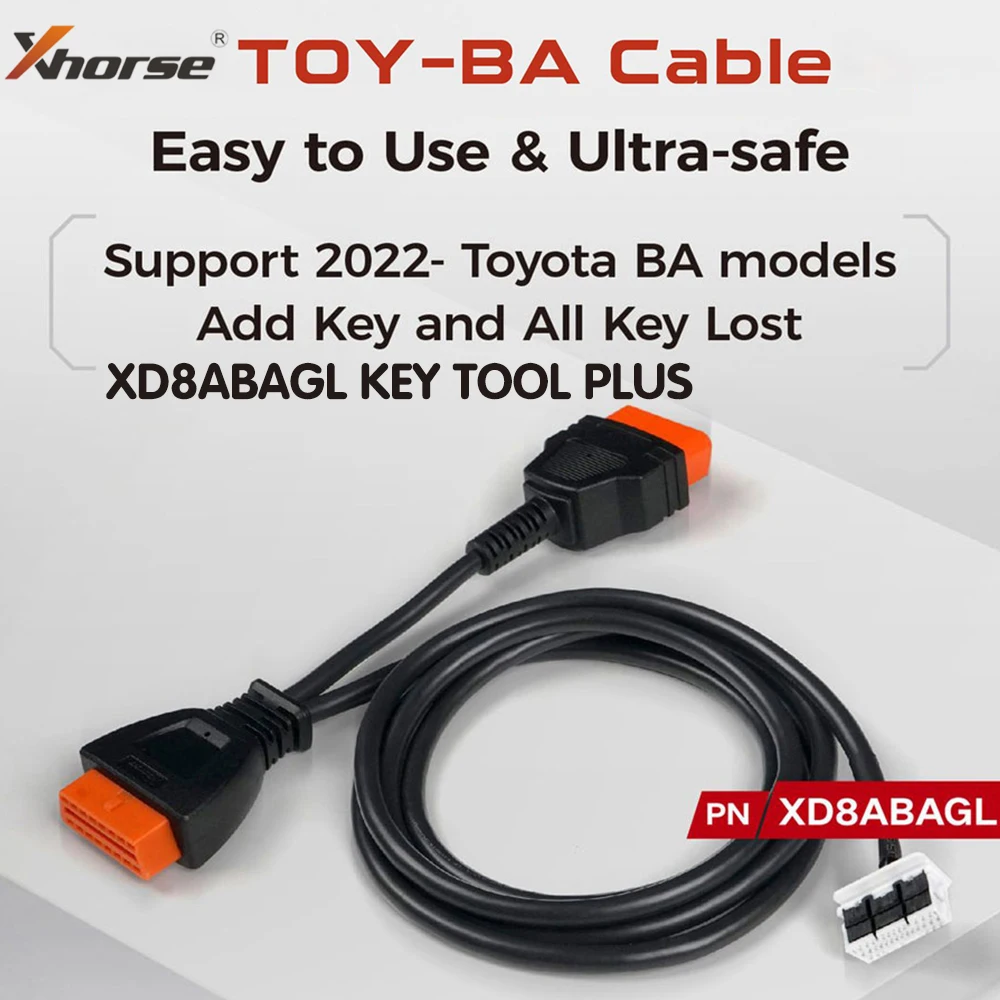 

XHORSE XD8ABAGL для Toyota-BA Адаптер для всех потерянных ключей Специальный кабель для VVDI Key Tool Plus, Key Tool Max Pro и FT-Mini OBD Tool