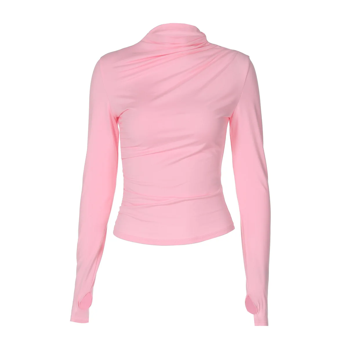 2024 женский осенне-зимний новый модный уличный топ тонкий плиссированный