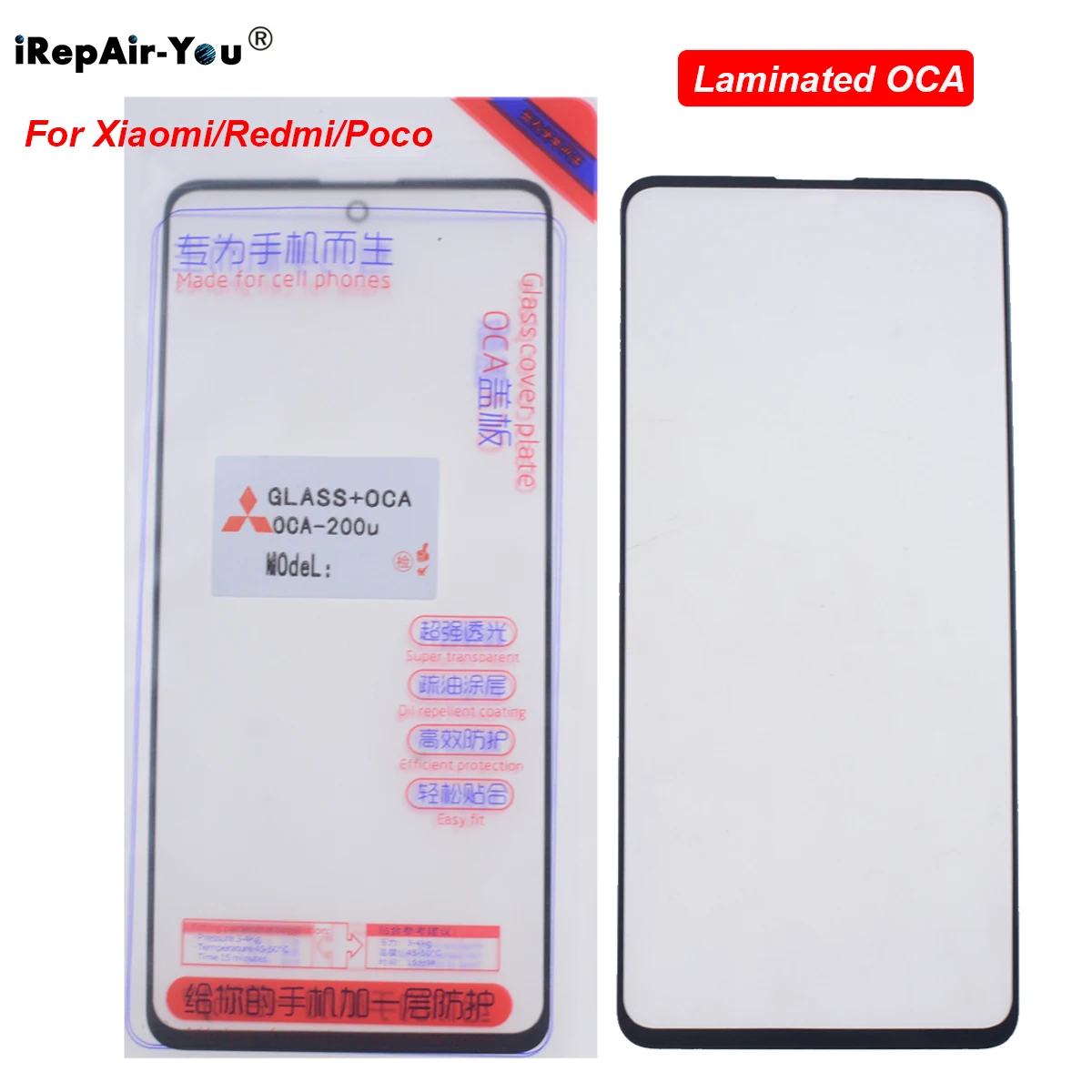 

Стекло внешнее + OCA для Xiaomi 11t 10T Redmi note 11 10 pro K50 Poco X3 M4 M3 pro F3 F2 F1 M3 M2 pro, 10 шт., сенсорная Передняя панель