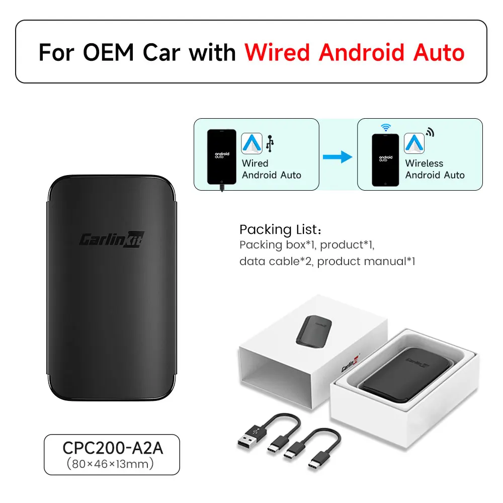 CarlinKit 5.0 4.0 3.0 Беспроводной адаптер CarPlay Plug &Play Android Auto Dongle для Toyota Nissan Citroen с поддержкой нескольких устройств