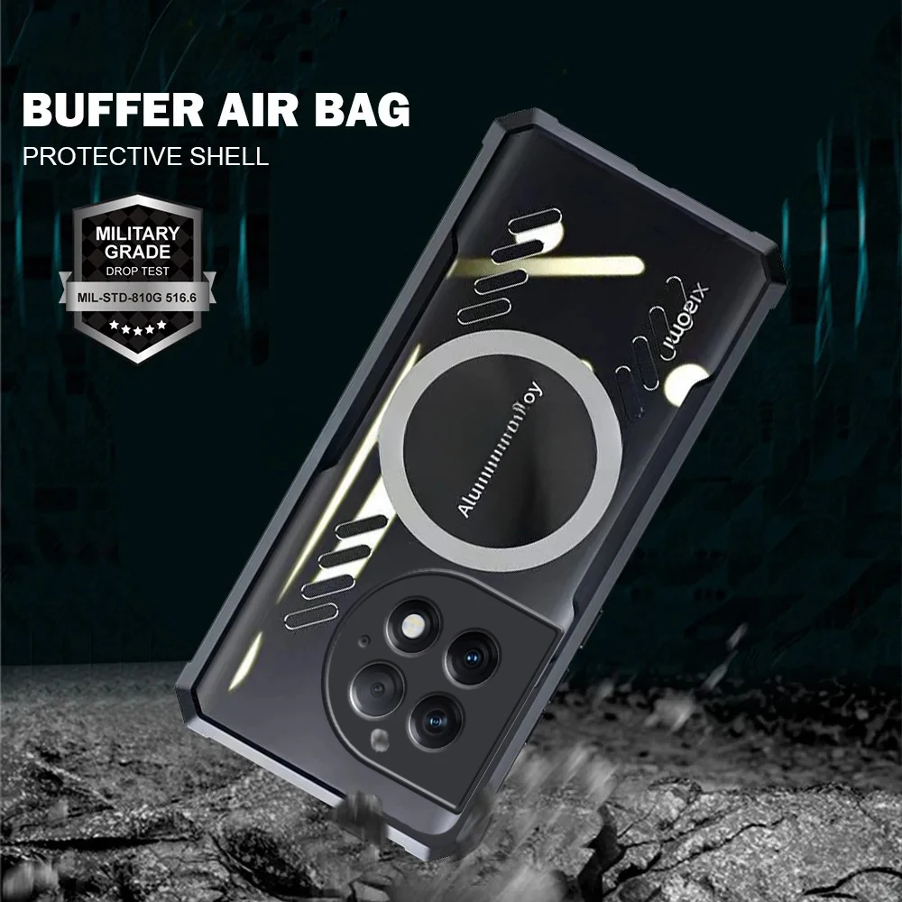 Rzants чехол для Oneplus ACE 2Pro теплоотвод Магнитный прозрачный тонкий телефона геймера