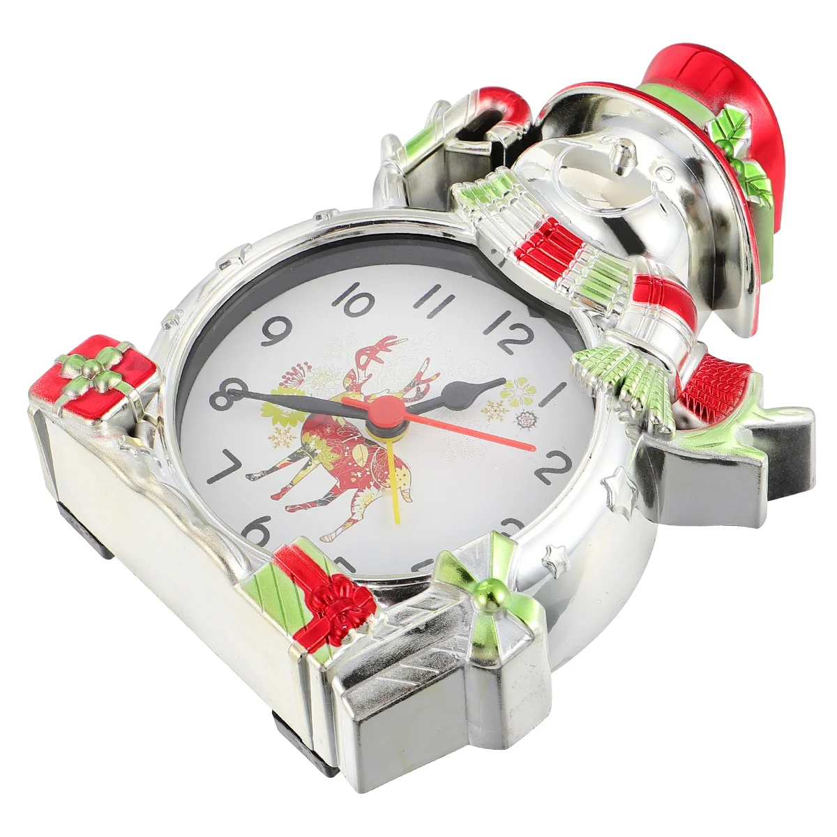 

1PC Christmas Stocking Fillers Xmas Party Decorations Xmas Table Decor Small Alarm Clock Xmas Alarm Clock