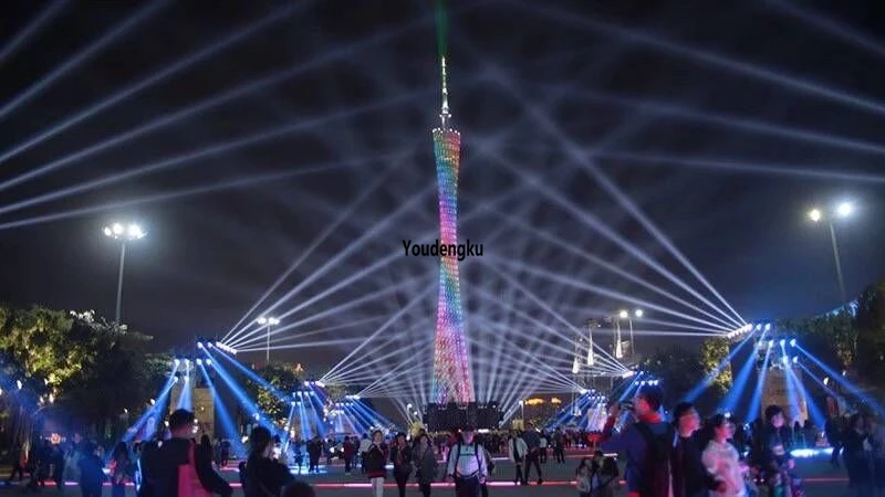 1 шт. высокая яркость водонепроницаемый луч уличный движущийся головной