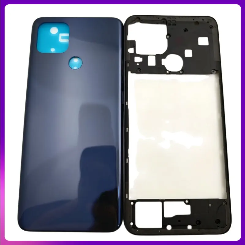 

Для OPPO A15 / A15S / A35 корпус средней рамы с ободком + Крышка батарейного отсека Запасные части