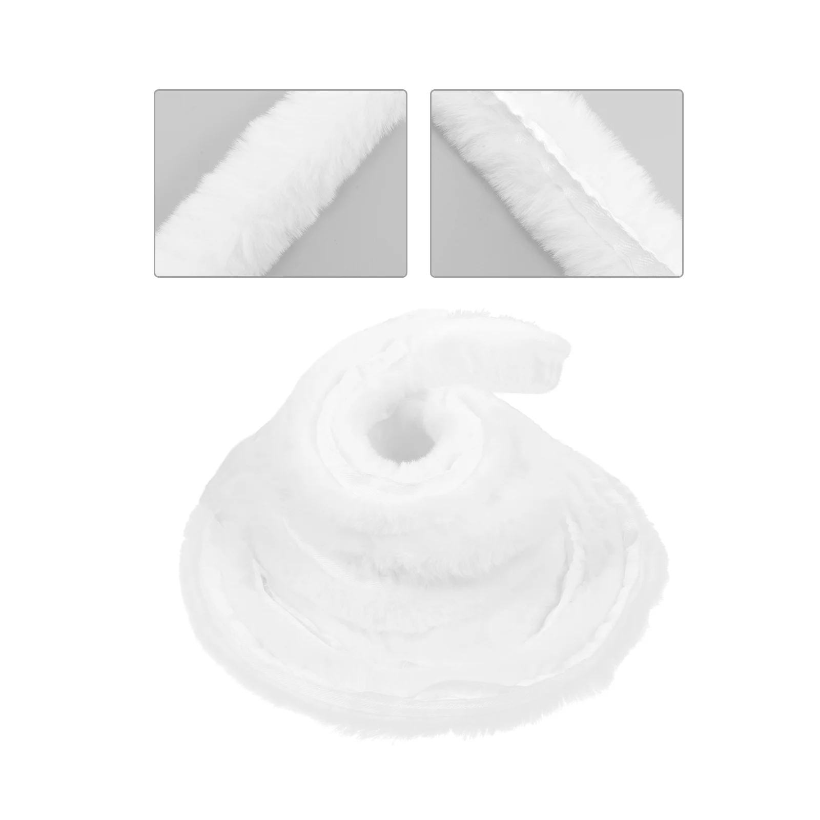 

3 M Faux Wool DIY Material Ribbon Macrame Curtains Christmas Gifts Fur Hat Craft