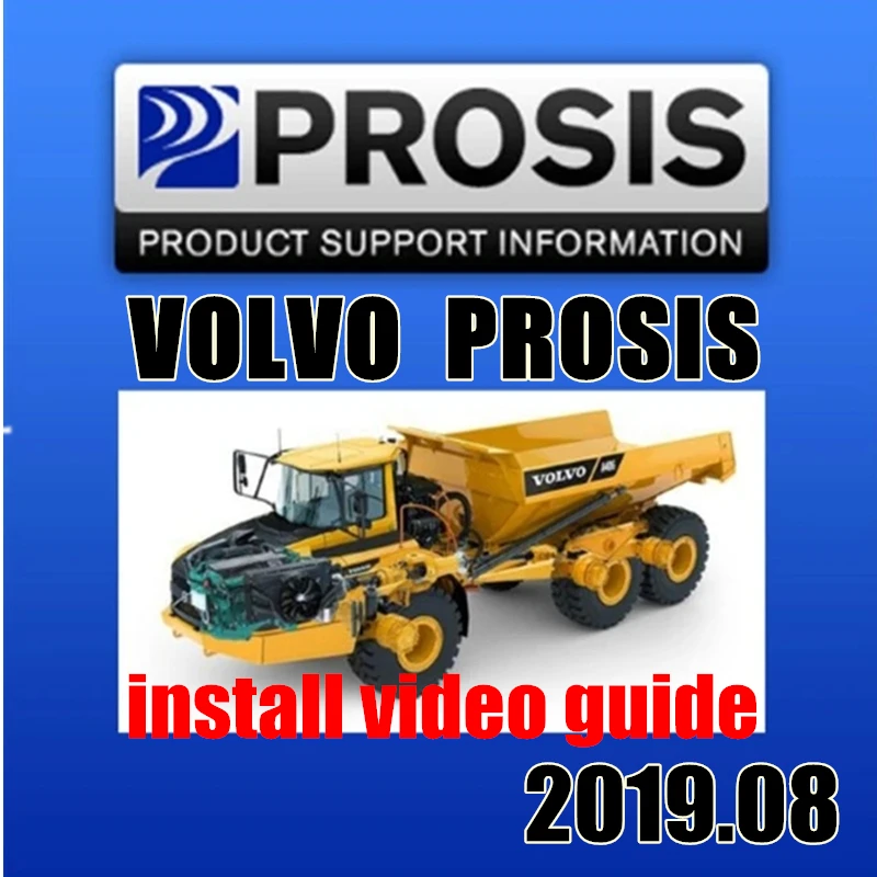 2019,08 Volvo Prosis офлайн электронные запчасти каталог и руководства по ремонту для Volvo строительное оборудование неограниченная установка