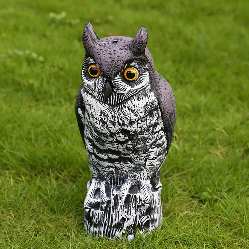 

Realistic Owl Statue Weather-resistant PE Trinket Fadeless Owl Sculpture for Home Decoration Crafts