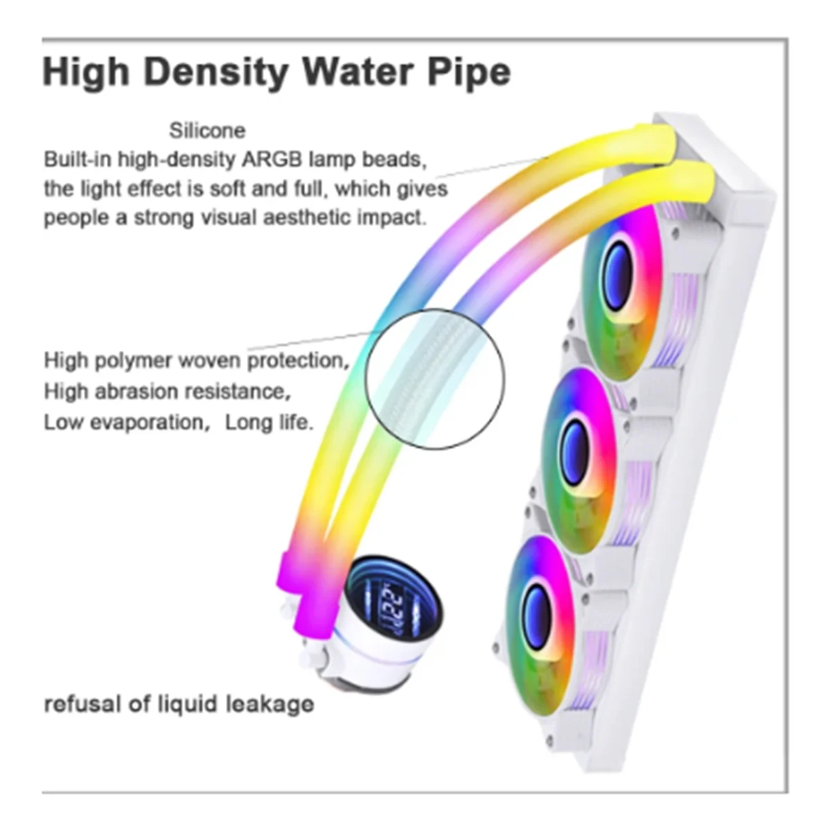 Охладитель воды 360 мм ARGB кулер процессора для Lga2011v3 1200 AMD AM4 IWONGOU ПК дисплей