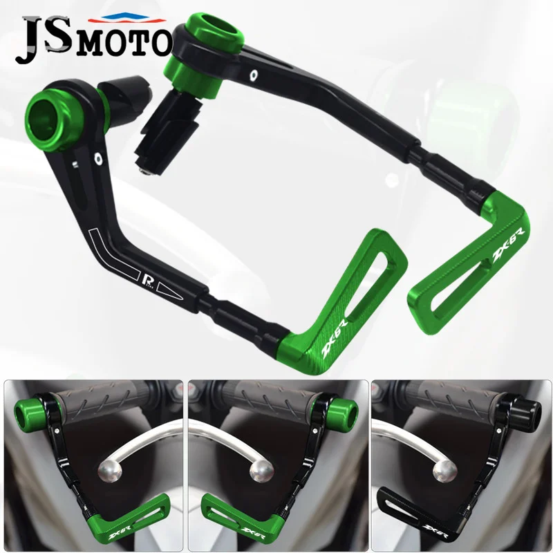 

New For Kawasaki ZX-6R ZX6R ZX 6R 7/8" 22mm Universal Motorcycle Handguards Grips Handlebar Brake Clutch Levers Guard Protection