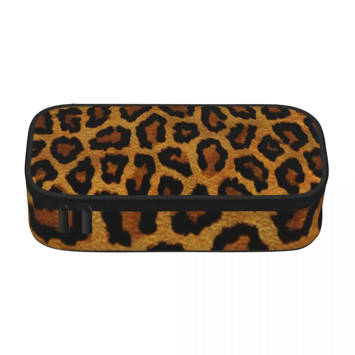

Gold Leopard Pencil Case Classic Animal Print Girls Boys Stationery Zipper Pencil Box Large Fashion Pen Pouch