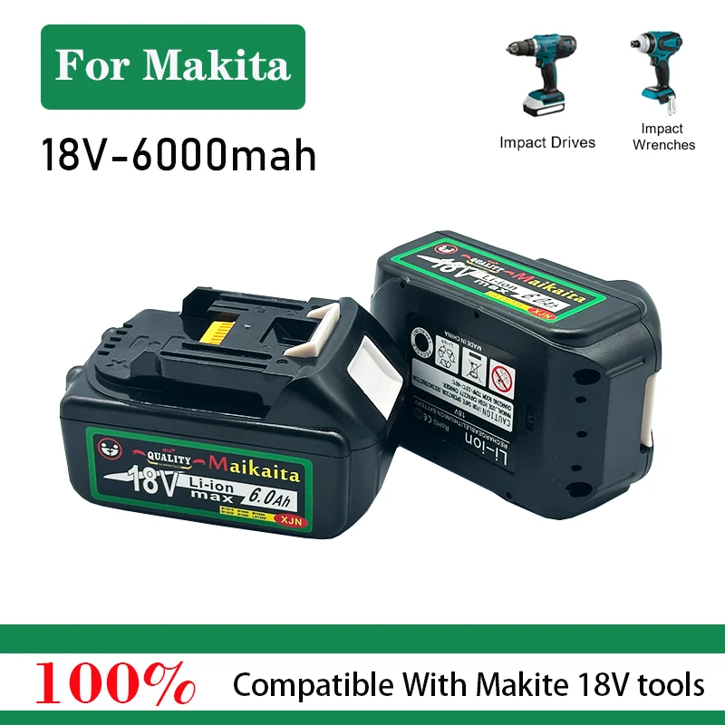 

Makita Electric Tool Battery 18v Rechargeable Lithium Battery/charger Bl1830b 6000mah/display Charging Capacity