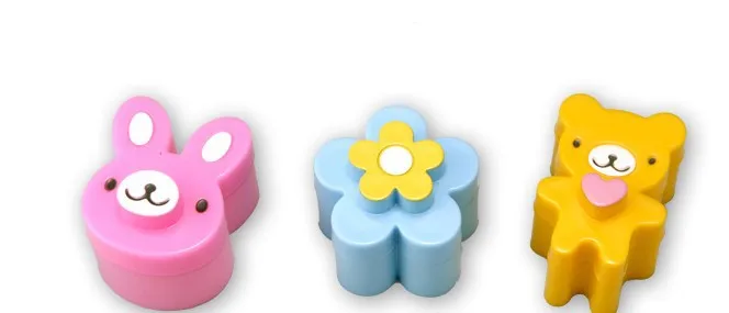 3pcs/set Bear Flower Rabbit Sandwich Mold Cutter Bread Biscuits Embossed Device Cake Tools Rice Balls Lunch Mould |