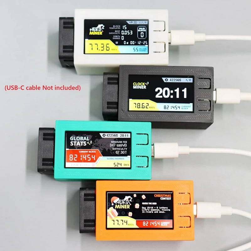 Мини-Майнер для биткоинов Nerdminer V2 Pro 78KH/S