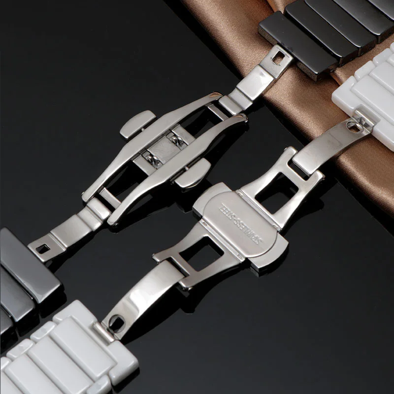 For Movado BOLD Ceramic Watch with Bracelet Fashion 3600534 3600535 15mm 18mm20mm 22mm Waterproof for Men and Women