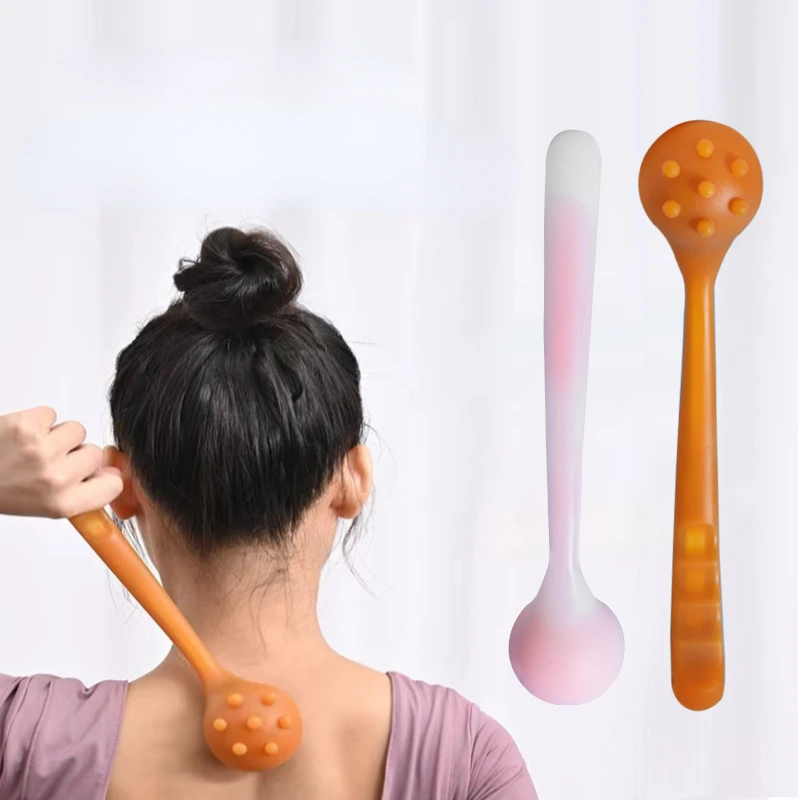 

Silicone Massager Hammer Health Therapy Aerobics Massage Equipment Care Extensible Knocks Back Rubs Massager Guasha Tools
