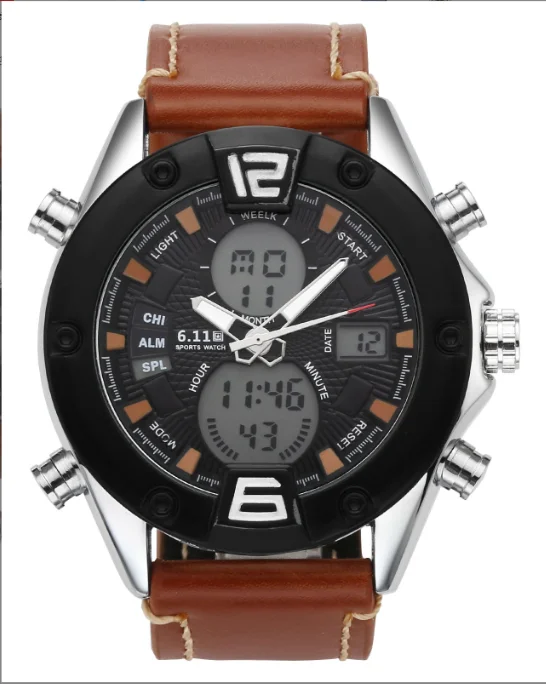 Лидер продаж 2025 года новые мужские водонепроницаемые кварцевые часы с кварцевым