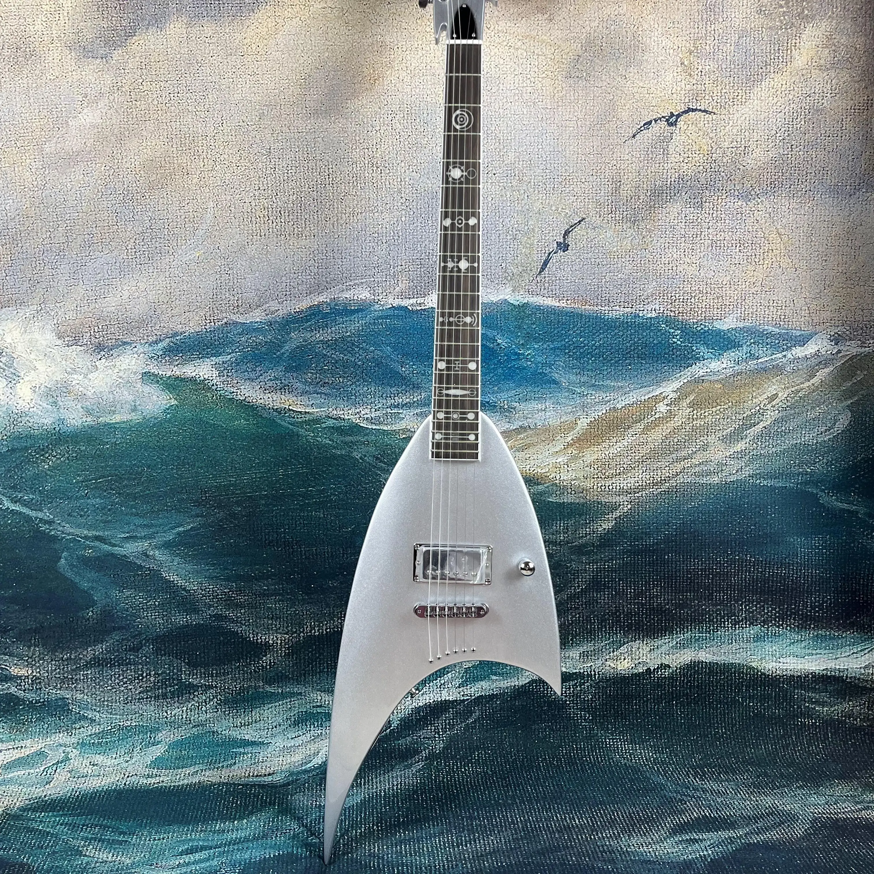 

NEW ARRIVAL Special Shape Electric Guitar One pickups Rosewood fingerboard Handmade 6 stings Guitarra