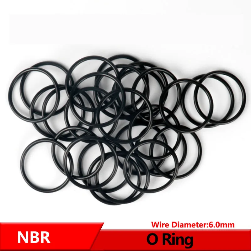 

NBR Rubber O Sealing Ring Gasket Nitrile Washers for Car Auto Vehicle Repair, Professional Plumbing, Air Gas Connections WD6.0