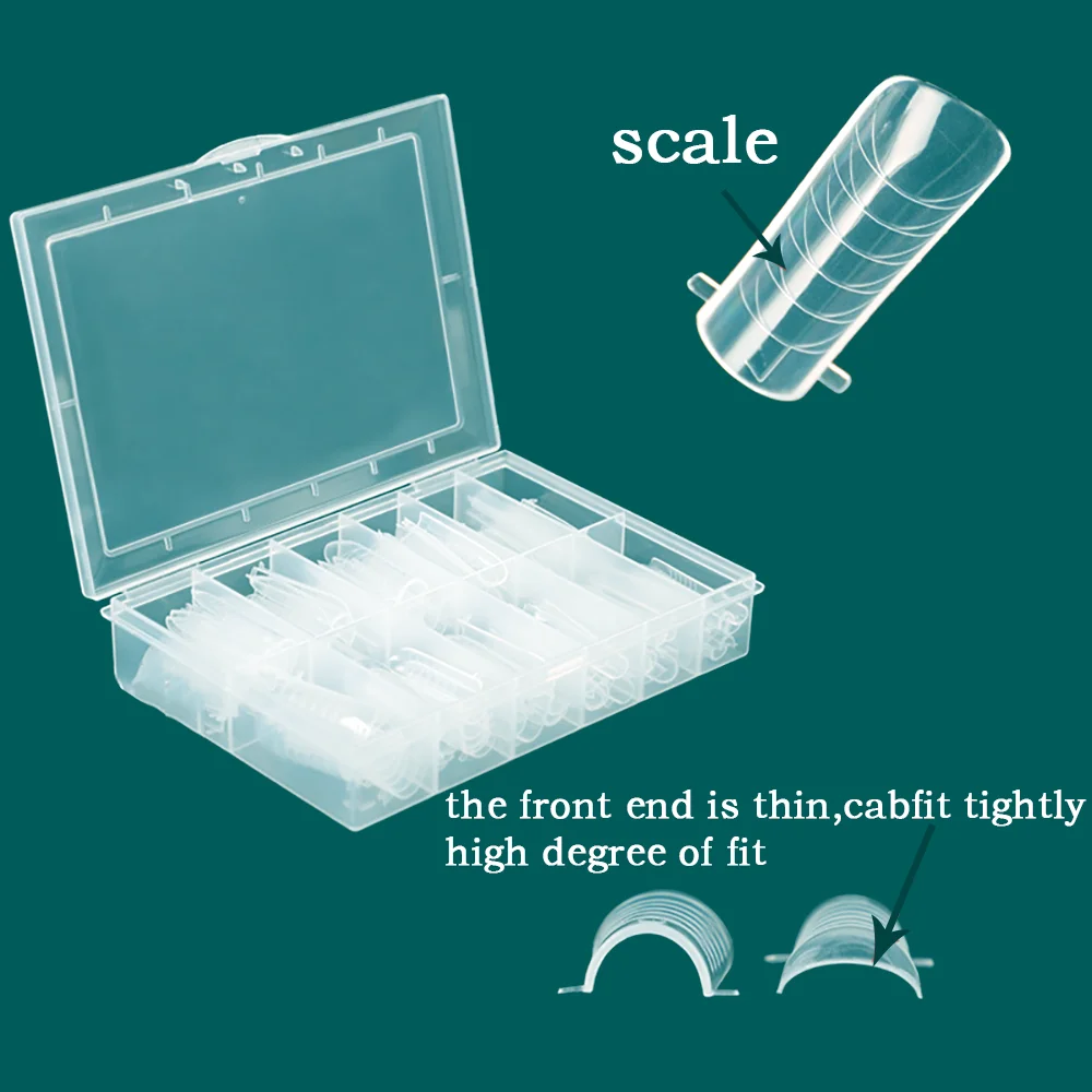 Формы для наращивания ногтей с полным покрытием Типсы быстрая формовка
