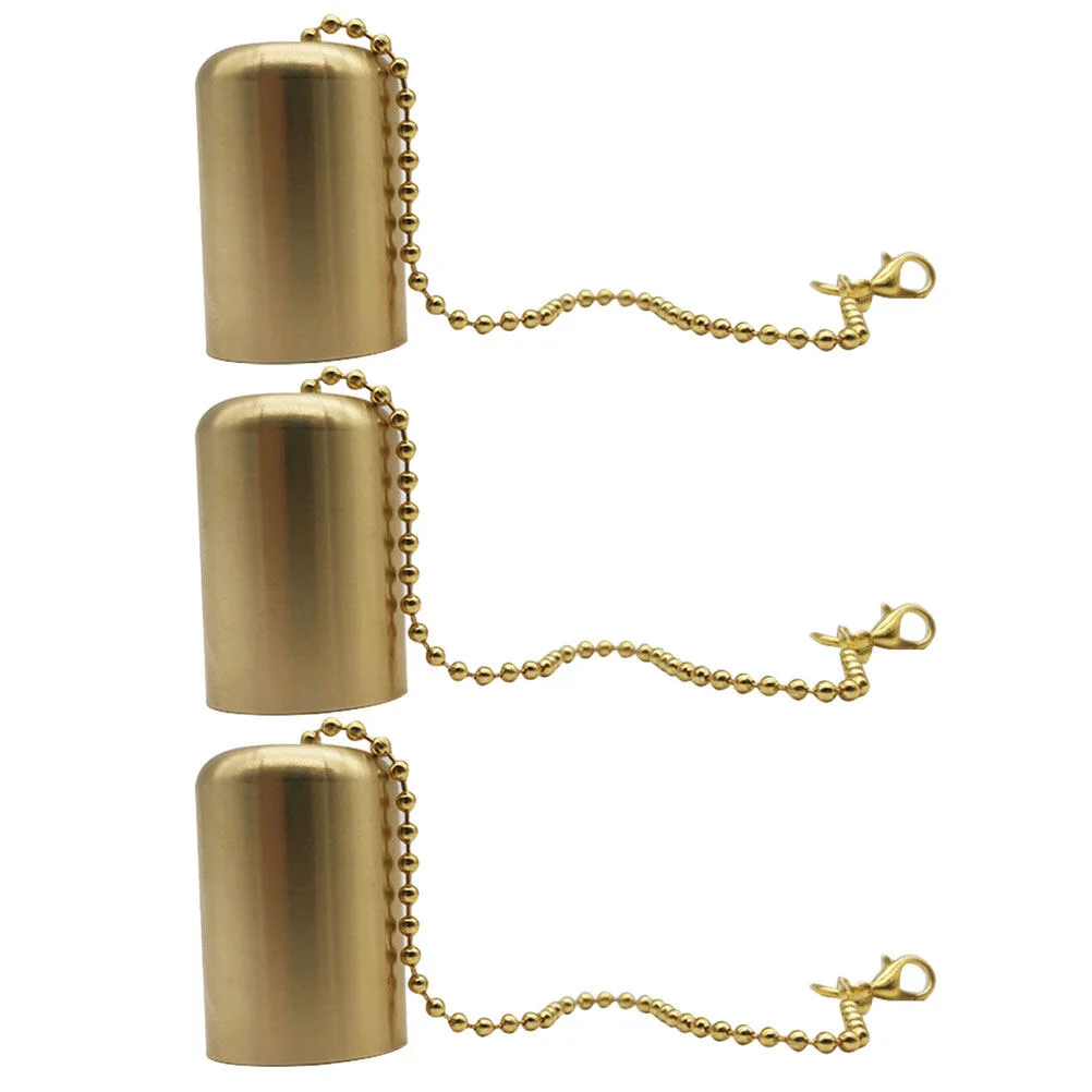 

3 Pcs Multipurpose Tool Gift Snuffer Covers Wick Multi-use Brass Small Flame Put Out Unique