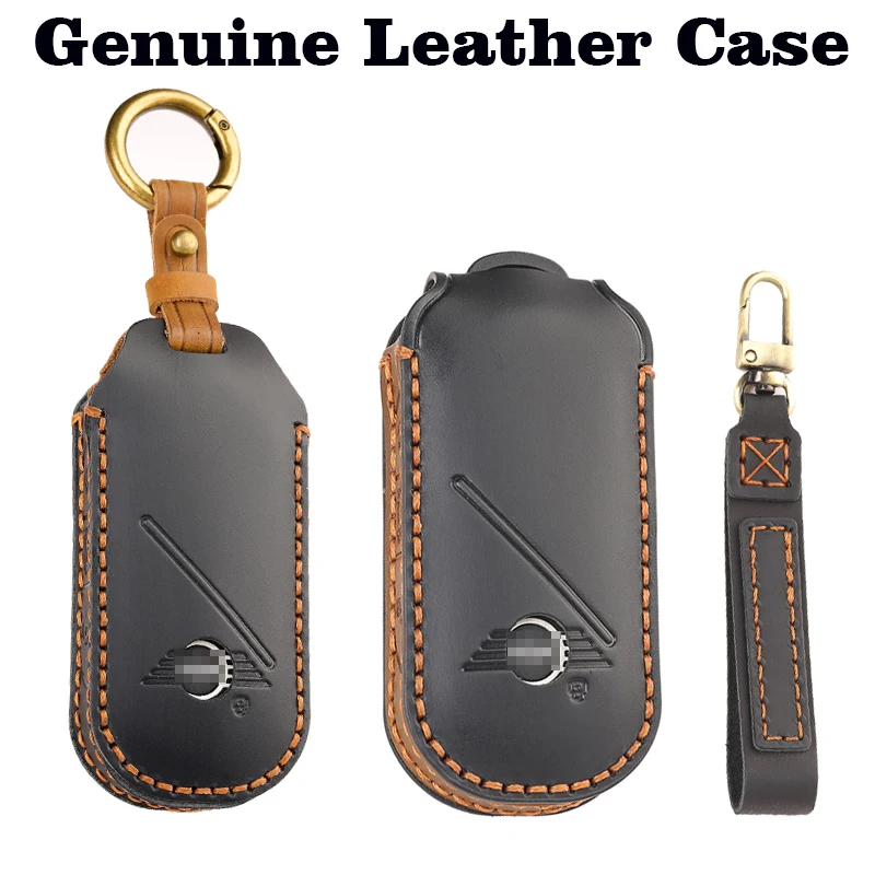 

Чехол для автомобильного ключа из натуральной кожи, цвет коричневый, черный, синий