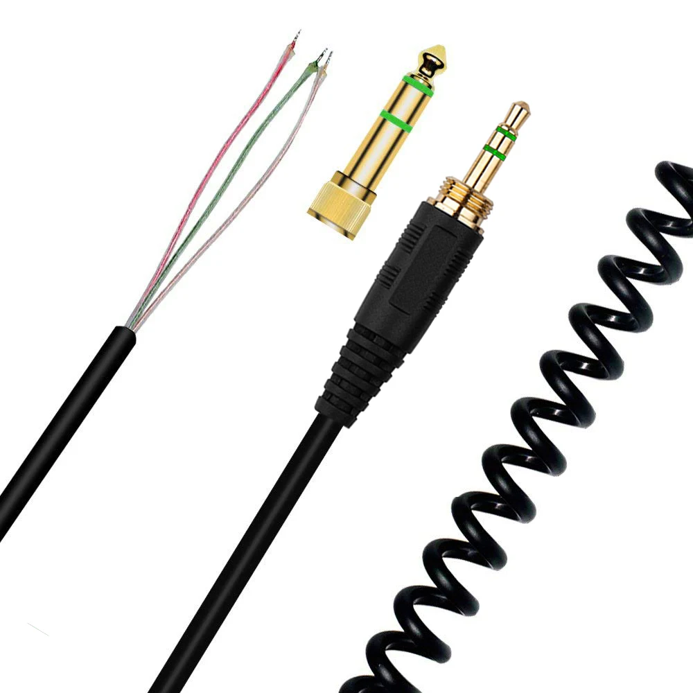 

Сменный удлинитель 6,35 мм, пружинный спиральный кабель для Sony MDR-CD280 MDR-CD2000 MDR-CD570 MDR-CD700 MDR-CD770 MDR-CD999, наушники