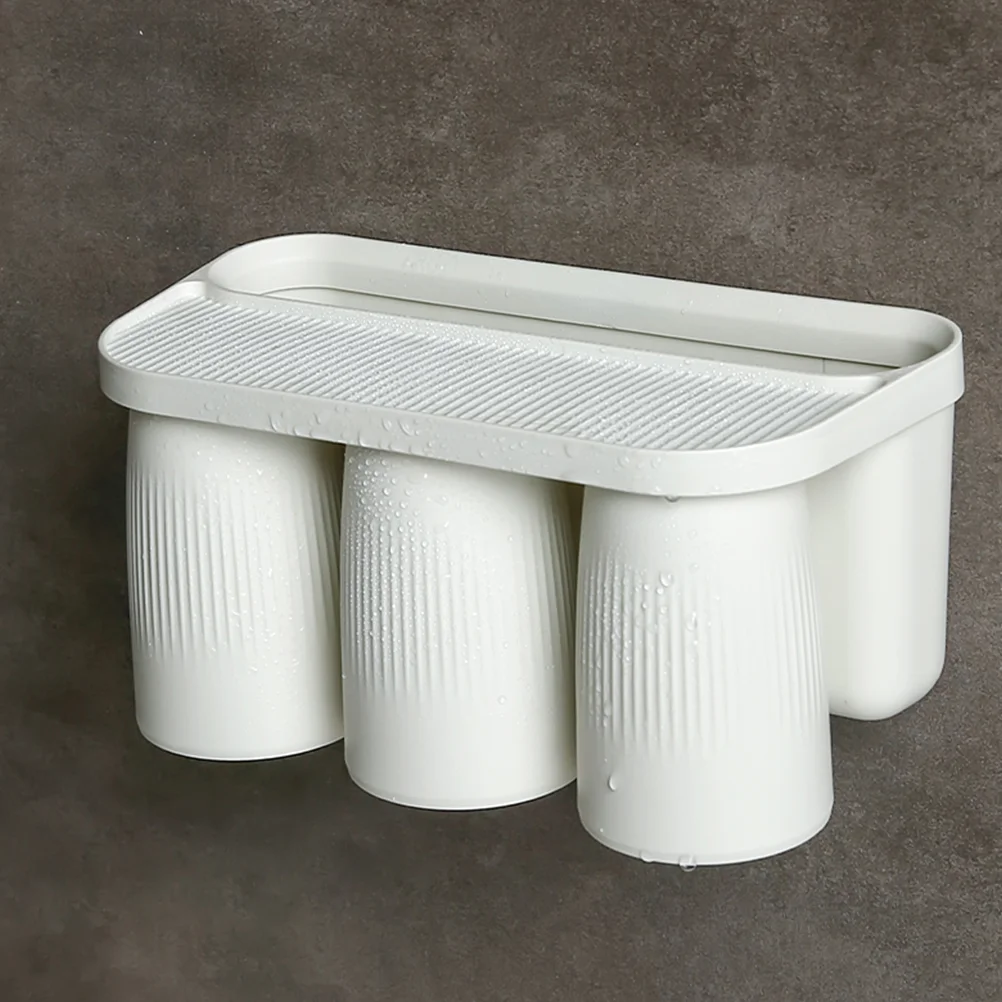 

Magnetic Teeth Cup Holder Bathroom Accessory Wall Mount Dispenser Holders Home Hanging Organizing Rack Toothpaste