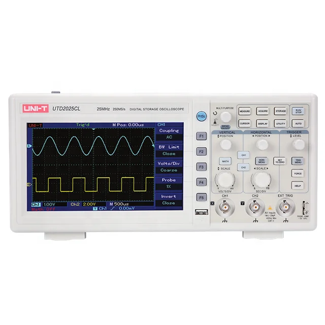 

sales promotion Digital Storage Oscilloscopes UTD2025CL 25MHz 500MS/s 25 kpts Memory Depth USB