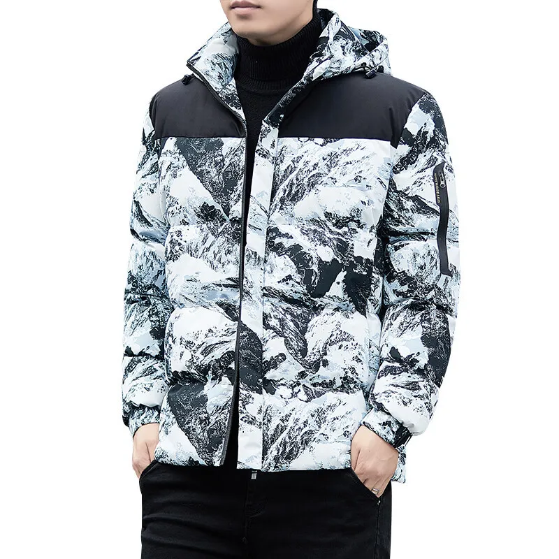 Cotton Coat for Men In Autumn and Winter Fashion Brand Cotton Jacket 2022 New Down Cotton Coat with Thick Down for Men In Winter