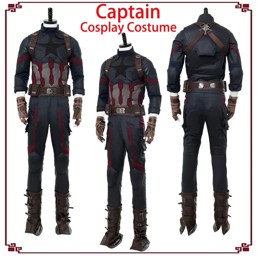 Мужской Фэнтезийный костюм американская Маскировка топ брюки пояс для мальчиков