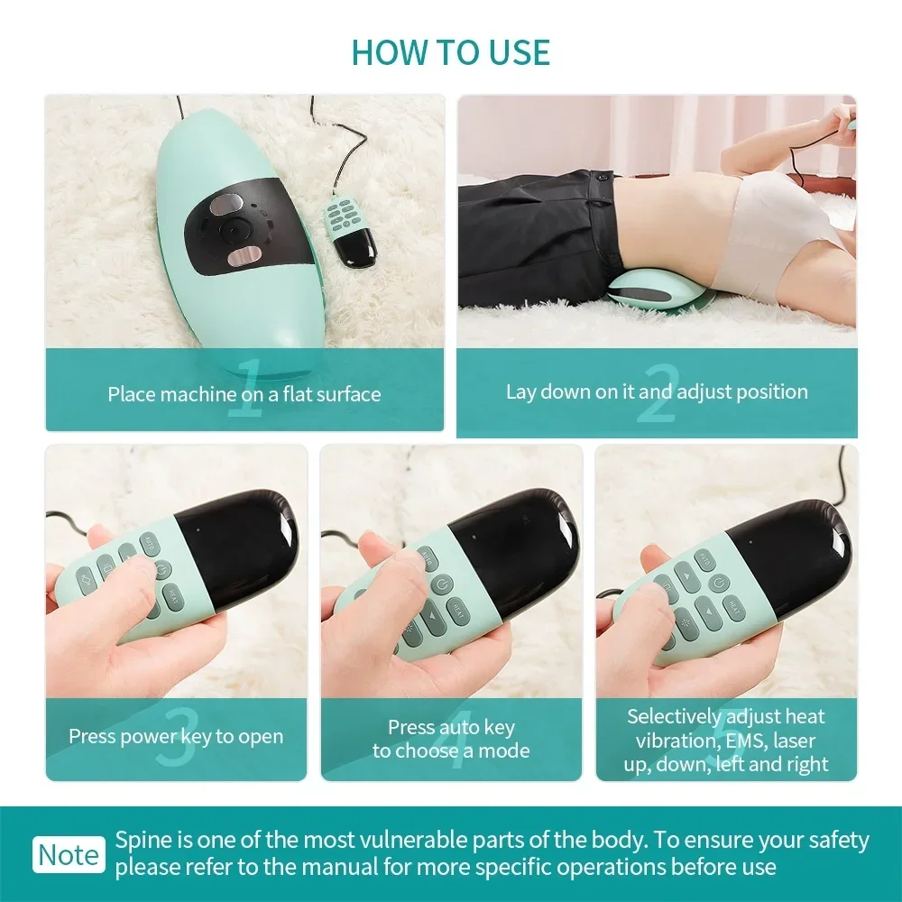 Умное электрическое поясничное устройство для смягчения подогрев поясничной